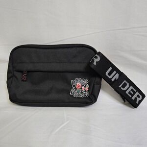 Under Armour Loudon Waist Bag Crossbody, Style‎ 1378418, Black/Rose Design